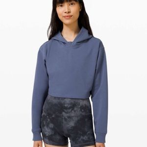 NWT Lululemon All Yours Cropped Hoodie - ink blue